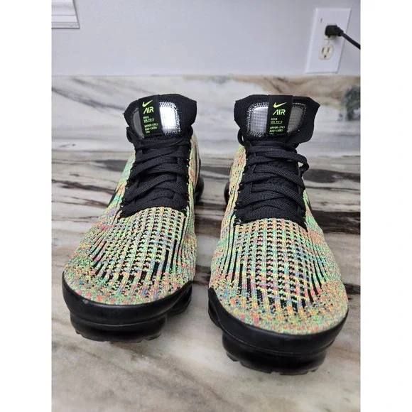 Nike Air VaporMax Flyknit 3 Multi-Color Running Athletic Gym Training Size 9.5